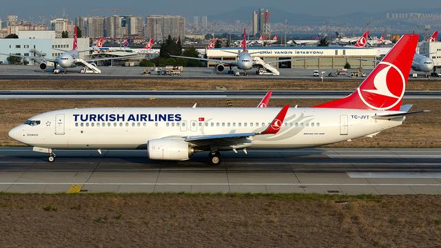 TC-JVT:Boeing 737-800:Turkish Airlines